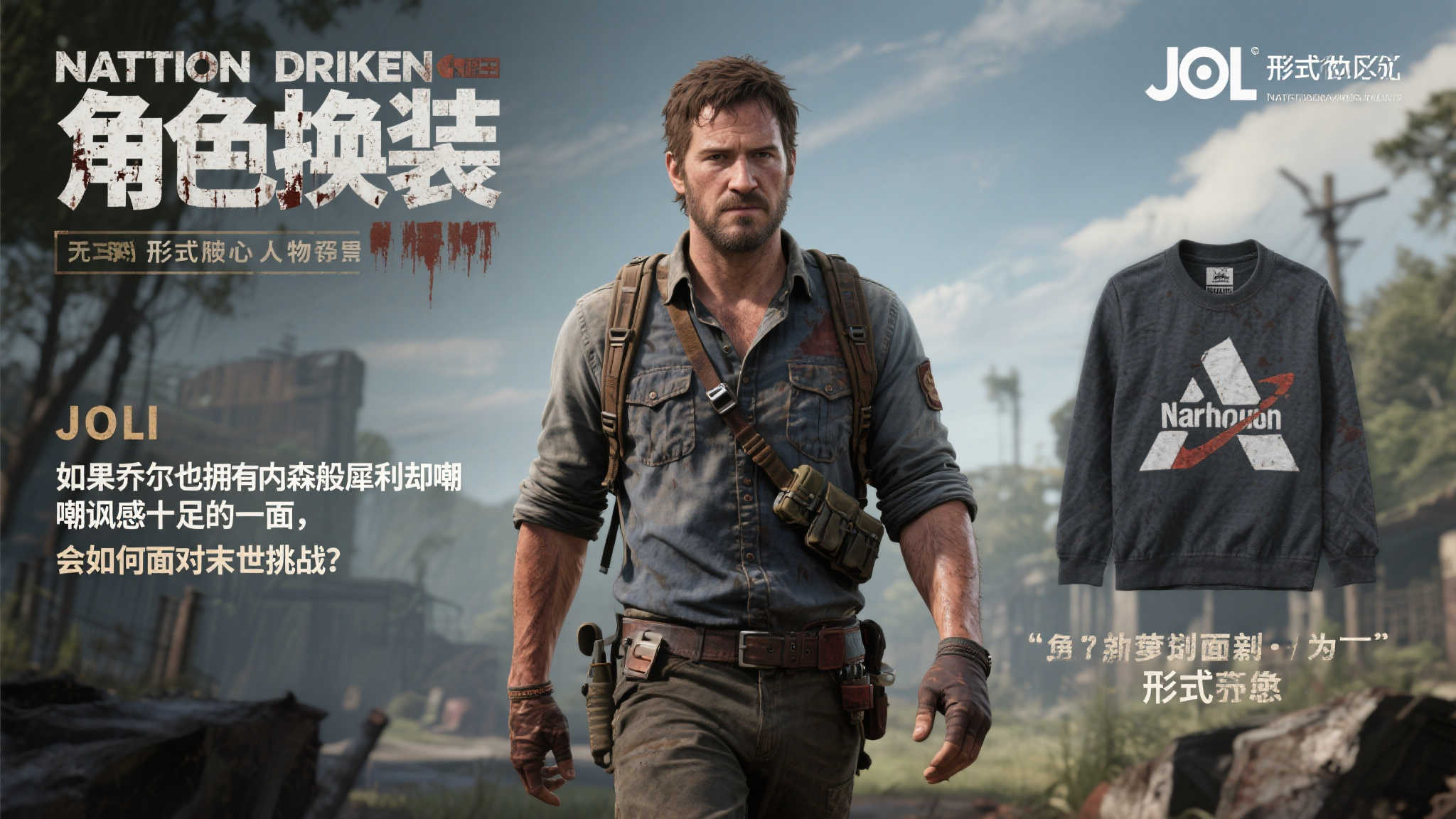 乔尔化身内森!《最后生还者2:复刻版》推出《神秘海域》联动装扮 乔尔化身内森!《最后生还者2:复刻版》推出《神秘海域》联动装扮